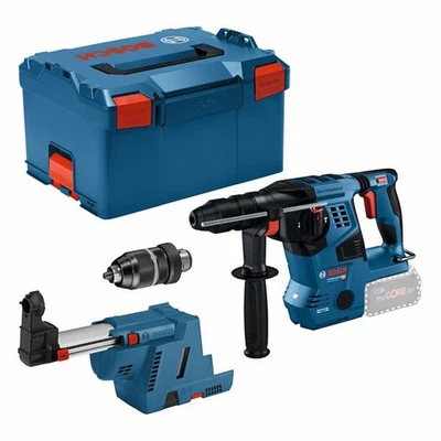 BOSCH PROFESSIONAL Bosch Akku-Bohrhammer SDS plus GBH 18V-28CF + Absaugung GDE 18V-16 in L-BOXX 238