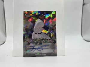 Leaf Trinity 2023 Steel Sammy Sosa Auto /10 cracked ice - Picture 1 of 2