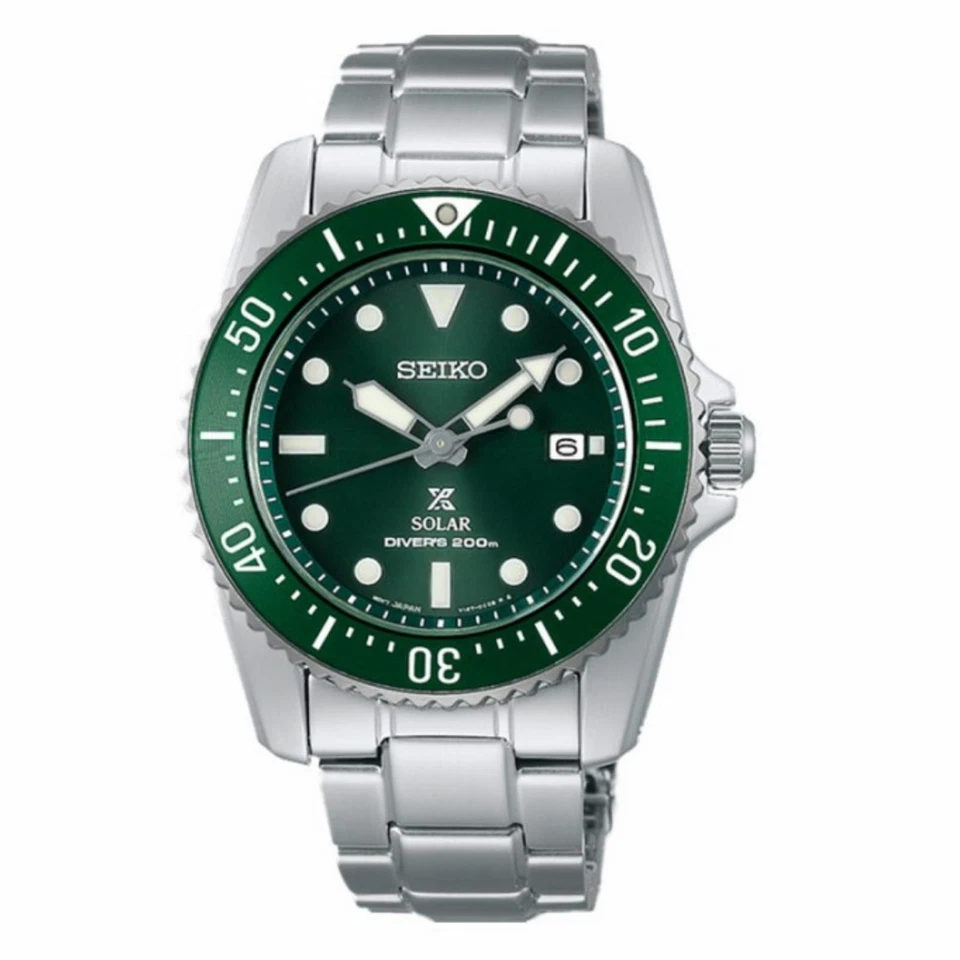 SEIKO ProspeX SNE583P1 Diver Watch GREEN Dial Steel Baby Hulk Sunray Sapphire - Image 1 of 1
