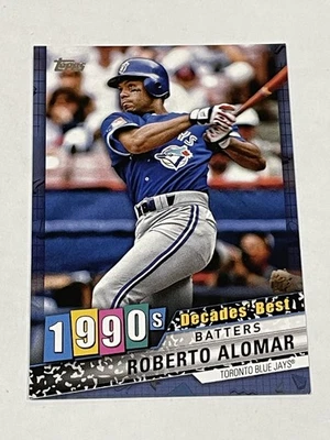 2020 Topps Baseball Decades' Best - Roberto Alomar - Toronto Blue Jays - Imagem 1 de 2