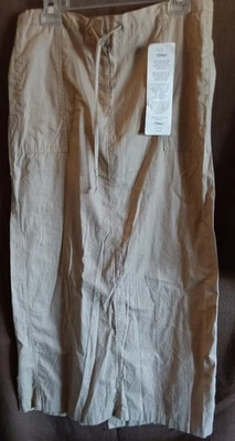 Poleci Skirt in 100% Cotton in A Tan Color, L - Image 1 of 4