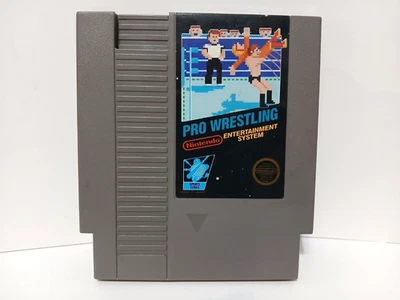 Pro Wrestling (Nintendo Entertainment System NES, 1987) Authentic! Tested - Image 1 of 4