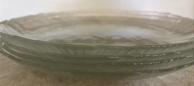 Canterbury Crocus Clear Glass Arcopal France Small Salad Plates Set Of 4. - image 1 of 3