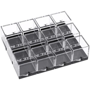 Caja de exhibición de 12 piezas de rocas y minerales de viaje o exhibiciones de piedra - Imagen 1 de 11