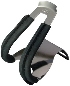 MKS (Mikajima Works) Bicycle Tou Clip Half Clip Deep W/Leather (with half clip d - Picture 1 of 2