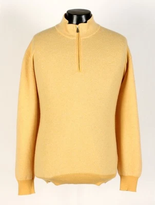 Loro Piana Cashmere Roadster Pull Sweater - Yellow - 3XL - $1350 Retail - Image 1 of 4