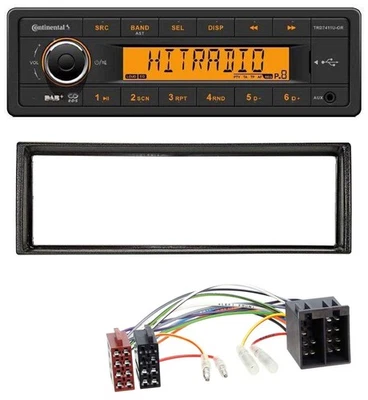 Continental 1DIN DAB MP3 AUX USB Autoradio für VW Golf 2 83-92 Jetta II 84-92 T4 - Bild 1 von 4