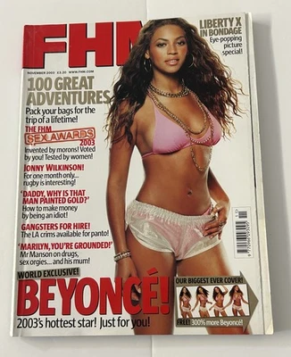 FHM Magazine November 2003 Beyonce Liberty X Very Good Condition - Image 1 of 4