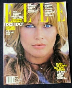 ELLE MAGAZINE 1994 JUNE  - CLAUDIA SCHIFFER COVER NO LABEL Near Mint - Picture 1 of 2