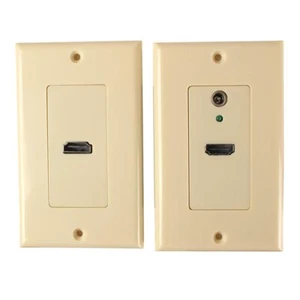 Kit extensor de placa de pared con globo de audio/vídeo Choice Select HDMI a Cat5e (Marfil) - Imagen 1 de 2