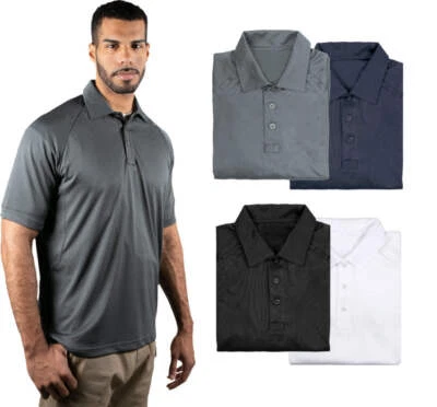 VENDOR-UNKNOWN RYNO GEAR Tactical Duty Jersey Knit Wrinkle Free, Moisture Wicking S-Sleeve Polo