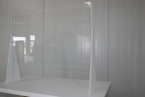 Schutzscheibe Husten-,Tröpfchen/Thekenaufsatz/Variable Durchreiche/Variable Höhe - Bild 1 von 5