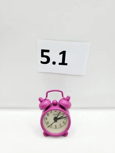 legami Mini Cute Retro Analog Twin Bell Alarm Clock pink 4.5 x 5.8cm tick tock - Picture 1 of 6