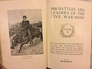 Ant Leather Bound Civil War Book 1887 Battles and Leaders of the Civil War Vol 2 - Picture 1 of 8