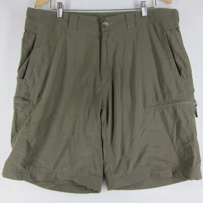 Pantalones Cortos de Carga ExOfficio Para Hombre W38 "INSECT SHIELD" Verde Nylon Tecnología Senderismo Utilidad Foto 1 de 4