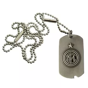 INTER COLLANA PIASTRINA MILITARE F C INTERNAZIONALE - Picture 1 of 3