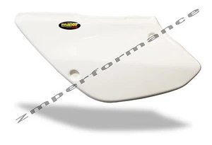 NEW HONDA XR 80 01 - 03 WHITE PLASTIC MOTORCYCLE SIDE PANELS GUARD - Picture 1 of 1