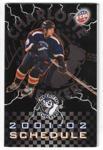 2001-02 Charlotte Checkers ECHL Hockey Zeitplan!!! Viele Sponsoren - Bild 1 von 1