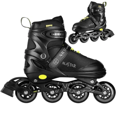 NILS EXTREME Inline Skates Rollschuhe Kinder ABEC7 Einstellbare Größe 31-42 Junge Mädchen