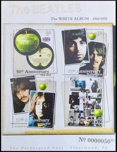 Beatles Mini Sheet The White Album MNH - Picture 1 of 1