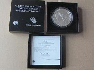 2014-P Utah Arches 5oz Silber ATB Münze mit Box & COA - Bild 1 von 9