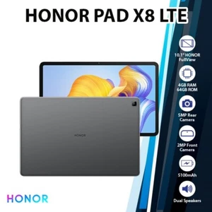 HONOR Pad X8 4+64GB Bluetooth 5MP Camera Octa Core Android PC Tablet (LTE) - Picture 1 of 4