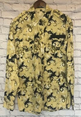 CABRAL Men's Shirt Long Sleeve Snap Up Scorpion Pattern Pockets Size XL EUC - Image 1 of 4