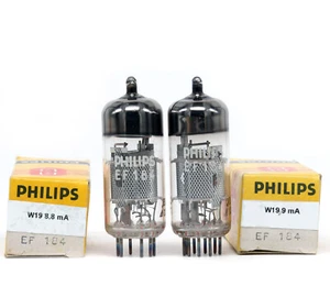 MATCHED PAIR PHILIPS EF184/6EJ7 NOS HOLLAND Tube Lampe Valvula Valve 진공관 真空管 电子管 - Bild 1 von 1