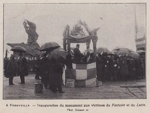 1909 -- TUNISIE INAUGURATION DU MONUMENT AUX VICTIMES DE FARFADET ET DU LUTIN - Foto 1 di 1