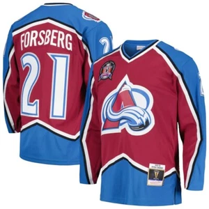 Camiseta Mitchell & Ness Peter Forsberg Colorado Avalanche 1996 Copa Stanley Grande - Imagen 1 de 7