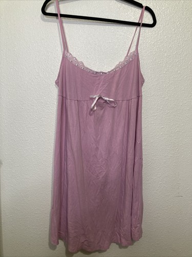 UNDERCOVER Victorias Secret Mini Abito Slip Donna Tg L Rosa Lingerie Camicia da Notte Fata Delicato