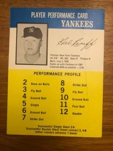 1964 Hasbro Performance Card Hal Reniff EX - Picture 1 of 2