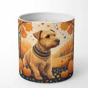 Lakeland Terrier Fall Pumpkin Spice 10 oz Decorative Soy Candle DAC1057CDL - Picture 1 of 5