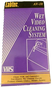 Labtec VHS Wet Video Cleaning System Videocassetta AV-18 - Nuovo scatola aperta - Foto 1 di 6
