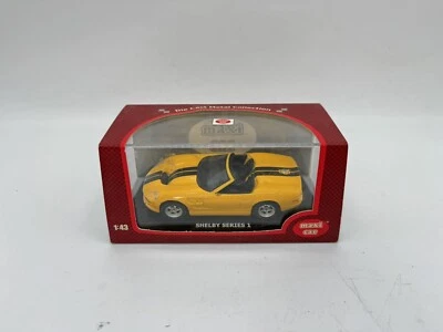 MODELLINO AUTO SHELBY SERIES 1 CABRIO GIALLA 1998 - MAXI CAR- SCALA 1:43 - Immagine 1 di 2