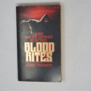 BARRY NAZARIAN 1ST EDITION - Blood Rites 1980 (Paperbacks From HEll) - Picture 1 of 4