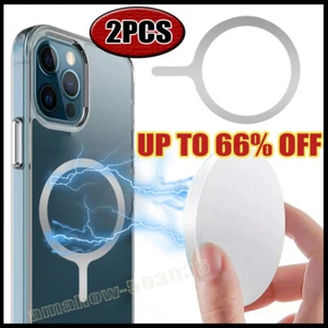 Make any phone case a Magsafe Case with Magnetic Ring Slim Metal Plate Sticker - Picture 1 of 16