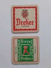 Lotto 2 Sottobicchieri Birra Dreher Anni 60