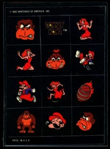 DONKEY KONG MARIO PRINCESS PEACH 1982 Topps Donkey Kong Sticker NM C1 - Picture 1 of 2