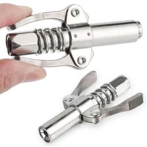High Pressure Lock Grease Gun Coupler Quick Release Oil Nozzle Tip Fit 1/8” NPT - Picture 1 of 13