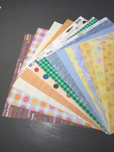 Scrapbooking Papier Lot 12X12 24 Stck. SASSAFRAS WOLKENDESIGN PIZAZZ GRIFFIN & MEHR - Bild 1 von 8