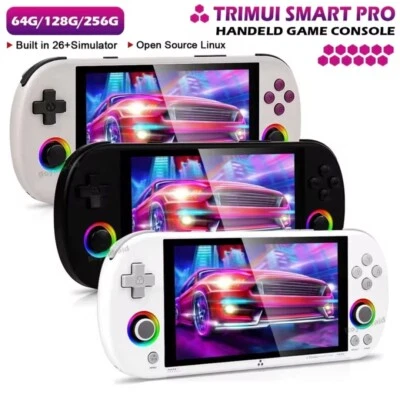 TRIMUI Smart Pro Retro Pocket Handheld Game Console + 64GB card UK!
