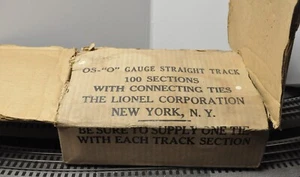 Lionel OS-"O" Gauge Straight Track Master Carton-Lionel Prewar - Picture 1 of 8