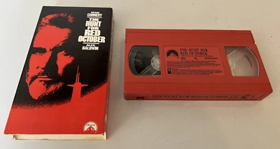 The Hunt for Red October (VHS, 1990) Paramount Rare Red Tape Sean Connery - Image 1 of 2