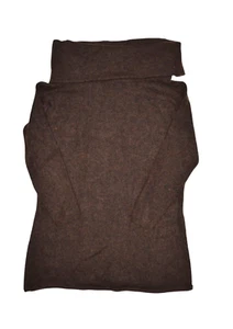 Mercer & Madison Sweater Womens XL Brown Kid Mohair Wool Blend Cowl Neck - Picture 1 of 6