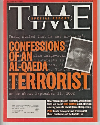 TIME Magazine September 23 2002 Confessions of an AL-Qaeda Terrorist Code Orange - Image 1 of 2
