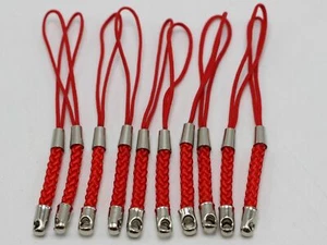 50 Red Braided Strap Lariat Lanyard Cords Mobile Cell Phone Dangle - Photo 1 sur 6