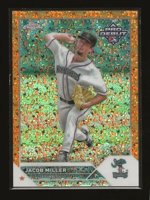 2023 Topps Pro Debut Jacob Miller Chrome Orange Mini-Diamond 13/25 (#PDC-118) - Image 1 of 2