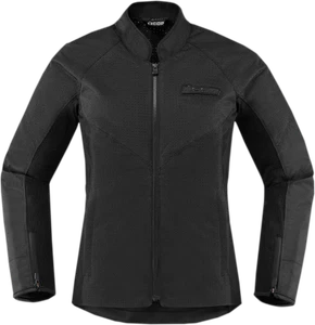 Icon Women's Hooligan Perforated Jacket XL Stealth - Picture 1 of 1