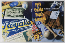 2 VTG 1992 & 1998 Omaha Royals Baseball Club Programs Rosenblatt Stadium Nebr